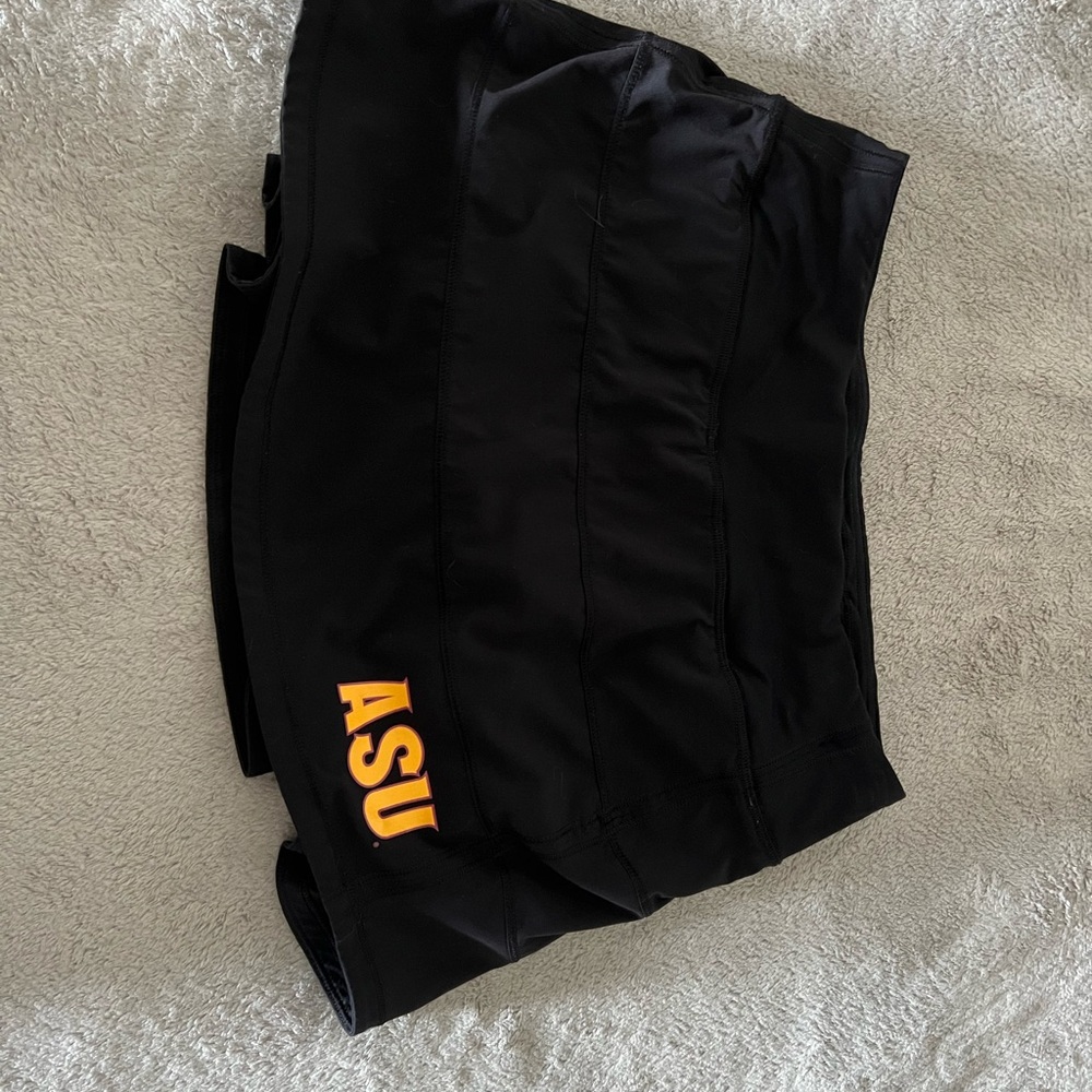 Lululemon Black Shorts with ASU Logo